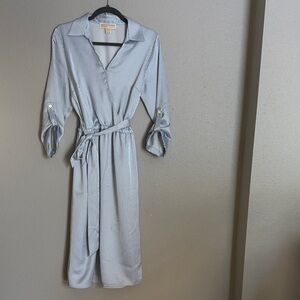 Michael Kors blue striped dress